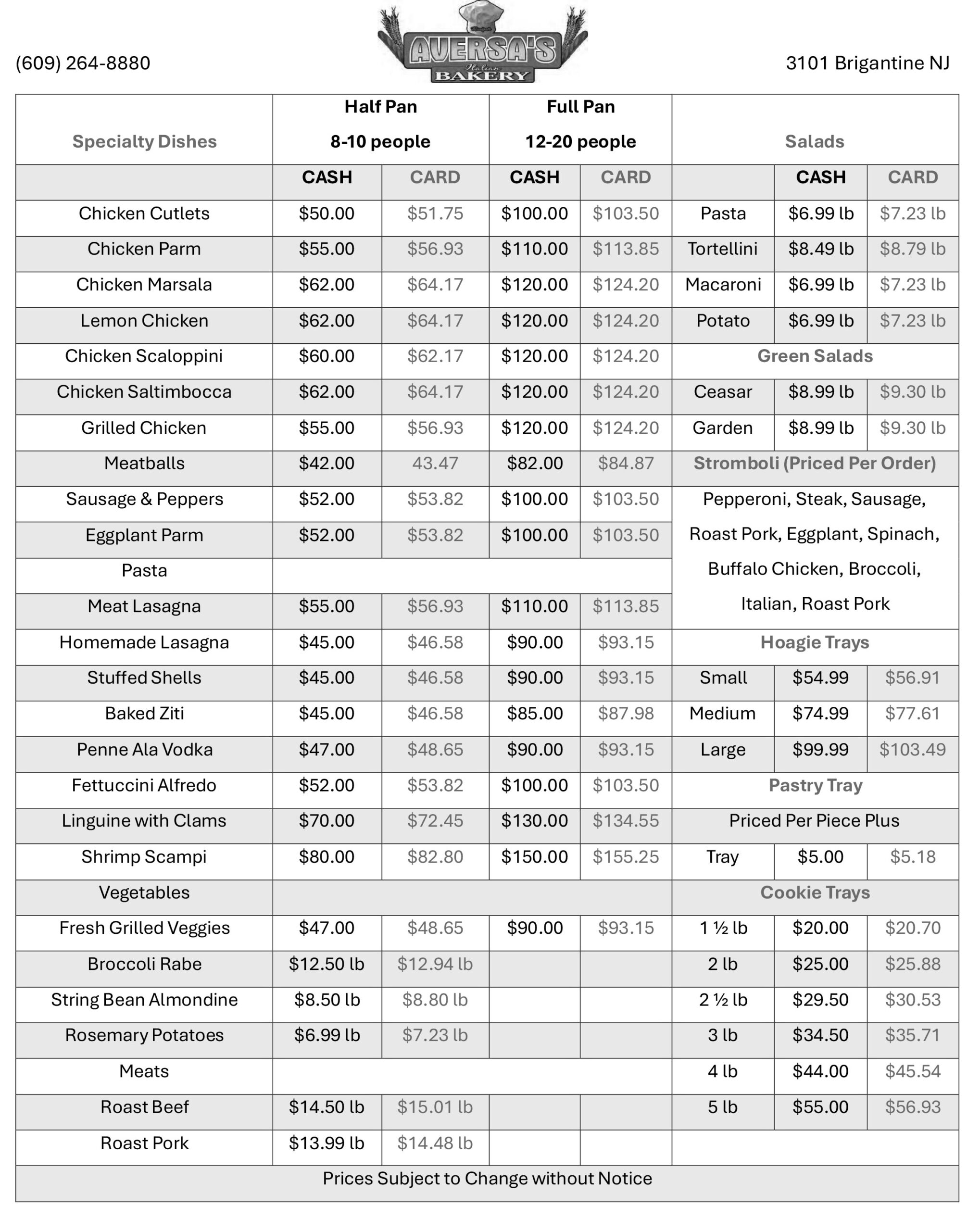 CATERING-MENU